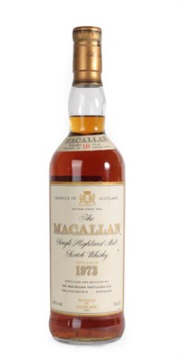 Lot 3007 - The Macallan Single Highland Malt Scotch Whisky 18 Years Old, distilled 1973, bottled 1991, 43% vol