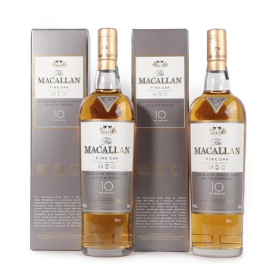 Lot 3029 - The Macallan Fine Oak Triple Cask Matured Highland Single Malt Scotch Whisky 10 Years Old, 40%...
