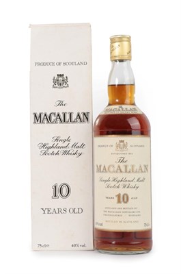 Lot 3038 - The Macallan Single Highland Malt Scotch Whisky 10 Years Old, 1980s/1990s bottling, 40% vol...