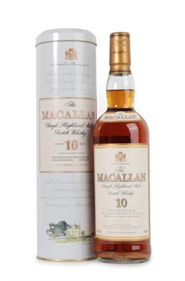 Lot 3039 - The Macallan Single Highland Malt Scotch Whisky 10 Years Old, 1990s bottling, 40% vol 700ml, in...