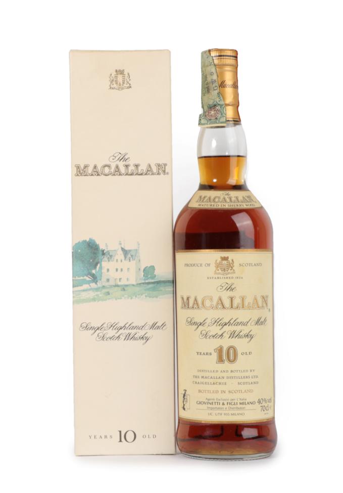 Lot 3042 - The Macallan Single Highland Malt Scotch Whisky 10 Years Old, bottled exclusively for...
