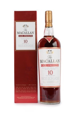 Lot 3047 - The Macallan Cask Strength Highland Single Malt Scotch Whisky 10 Years Old, 58.6% vol 1 Litre,...