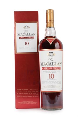 Lot 3048 - The Macallan Cask Strength Highland Single Malt Scotch Whisky 10 Years Old, 58.4% vol 1 Litre,...