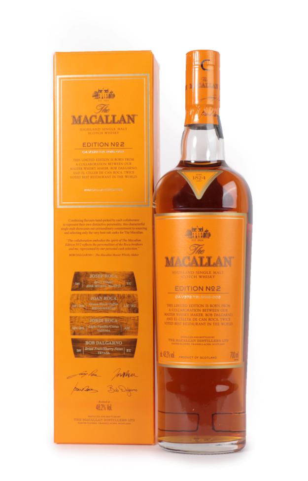 Lot 3058 - The Macallan Highland Single Malt Scotch Whisky Edition ? 2, C4.V372.T21.2016-002, 48.2% vol 700ml