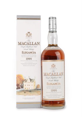 Lot 3062 - The Macallan Single Highland Malt Scotch Whisky Elegancia 1990, distilled 1990, bottled 2002,...