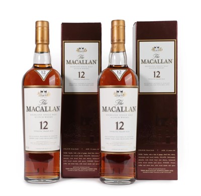 Lot 3066 - The Macallan Highland Single Malt Scotch Whisky 12 Years Old, 40% vol 700ml, in original...