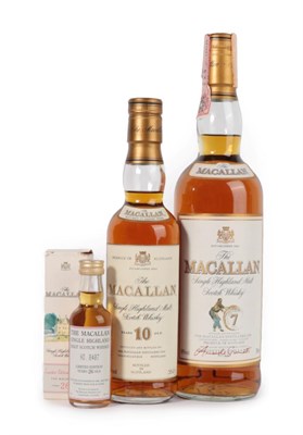 Lot 3068 - The Macallan Single Highland Malt Scotch Whisky 26 Years Old, limited edition miniature, number...