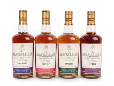Lot 3072 - The Macallan Single Highland Malt Scotch Whisky 'Decades Collection' - Twenties, Thirties,...