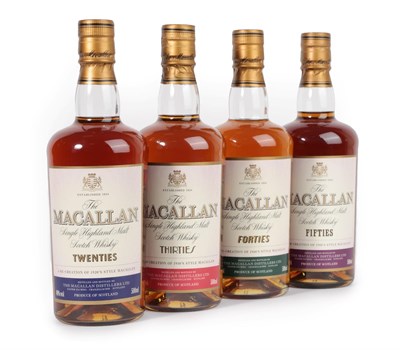 Lot 3072 - The Macallan Single Highland Malt Scotch Whisky 'Decades Collection' - Twenties, Thirties,...