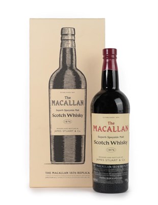 Lot 3073 - The Macallan 1876 Replica bearing a copy of the original label ''The Macallan Superb Speyside...