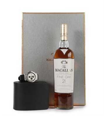 Lot 3076 - The Macallan Fine Oak 21 Years Old Single Malt Highland Scotch Whisky, 43% vol 700ml, in...