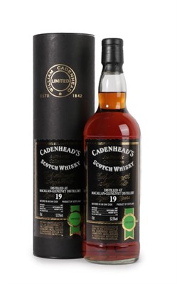 Lot 3083 - Macallan 19 Years Old Cask Strength Single Malt Scotch Whisky, by independent bottlers Wm....