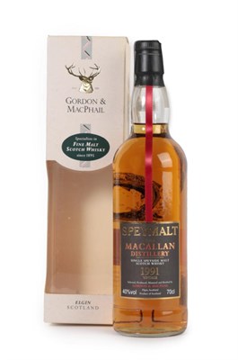 Lot 3084 - Macallan Speymalt Single Speyside Malt Scotch Whisky 1991 Vintage, by Gordon & MacPhail, 40%...