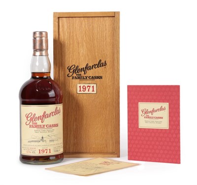 Lot 3123 - Glenfarclas 'The Family Casks' 1971 Single Cask Highland Malt Scotch Whisky, bottled 2007, one...