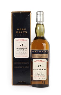 Lot 3150 - Mannochmore 22 Years Old Natural Cask Strength Single Malt Scotch Whisky, from the Rare Malts...