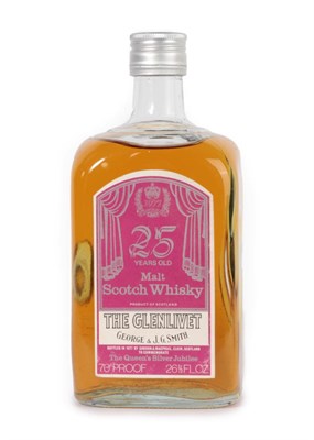 Lot 3151 - The Glenlivet 25 Years Old Queen's Silver Jubilee Malt Scotch Whisky, bottled 1977 by Gordon &...