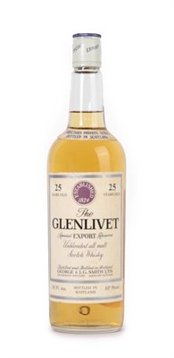 Lot 3153 - The Glenlivet 25 Years Old Special Export Reserve Unblended All Malt Scotch Whisky, 1970s bottling