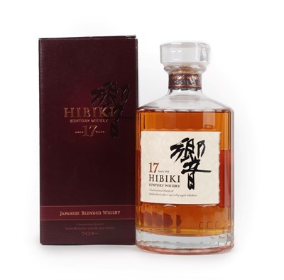 Lot 3171 - Suntory ''Hibiki'' 17 Years Old Blended Japanese Whisky, 43% vol 70cl, in cardboard box (one...