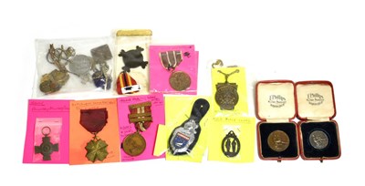 Lot 2007 - A Quantity of Medals and Medallions, including Ireland Emergency Service Medal to the Army, Air...