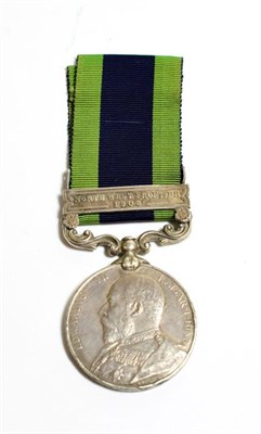 Lot 2023 - An India General Service Medal 1909, with clasp NORTH WEST FRONTIER 1908, awarded to 18976...