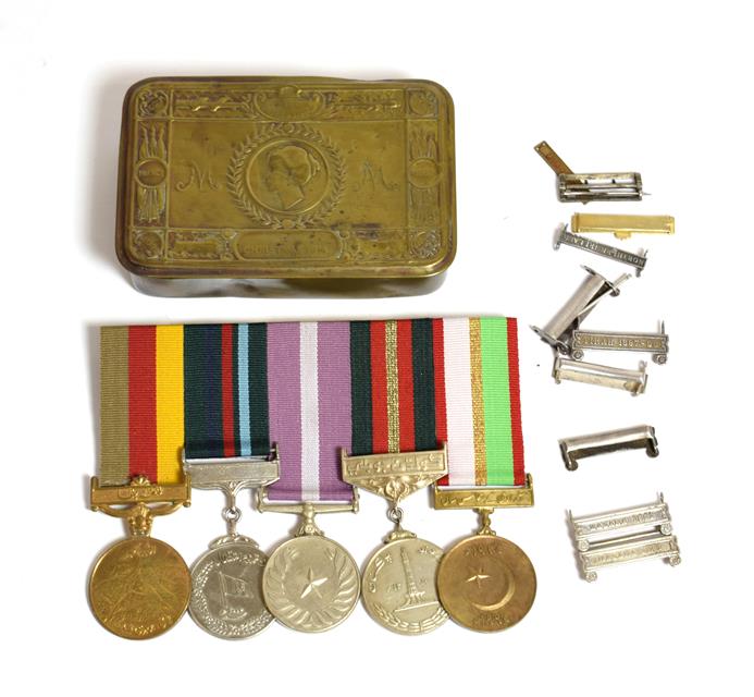 Lot 2033 - A Group of Five Pakistan Medals, comprising 1998 Nuclear Test Chagai Medal, Tamgha-e-Istaqlal,...