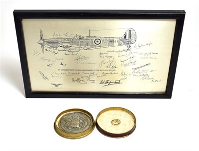 Lot 2034 - A Blankenberge, Belgium to R.A.F. White Metal 1944-46 Memorial Medallion, awarded to CPL...