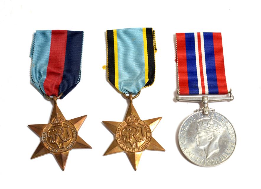 Lot 2039 - A Second World War RAF Casualty Group of Three Medals, posthumously awarded to 1394728 Sergeant A J