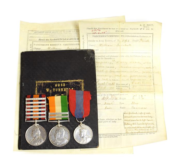 Lot 2041 - A Pair of South Africa Campaign Medals, comprising Queen's South Africa Medal with six clasps...