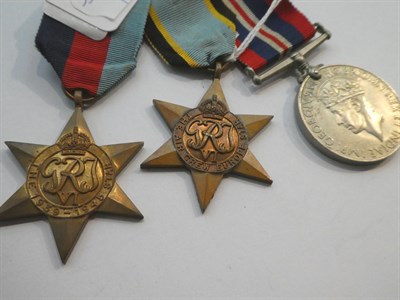 Lot 2046 - A Second World War RAFVR Casualty Group of Three Medals, comprising 1939-45 Star, Air Crew...