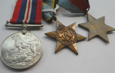 Lot 2046 - A Second World War RAFVR Casualty Group of Three Medals, comprising 1939-45 Star, Air Crew...