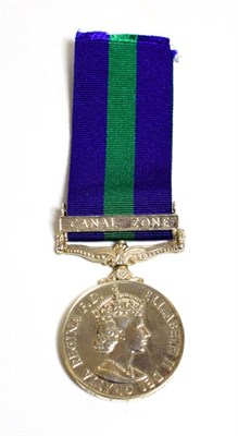 Lot 2058 - A General Service Medal 1918-62, (ERII), with clasp CANAL ZONE, awarded to 22397754...