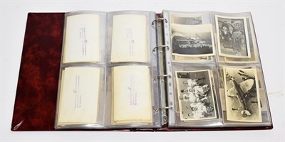 Lot 2110 - An Interesting Album of Second World War Photographs and Postcards, compiled by a serviceman aboard