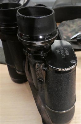 Lot 2165 - A Pair of Second World War German 7X50 Gas Mask Binoculars by Carl Zeiss, Jena, numbered...