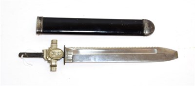 Lot 2184 - A German Third Reich DRK EM's Hewer, the 26.5cm saw-back steel blade with screw-driver tip,...