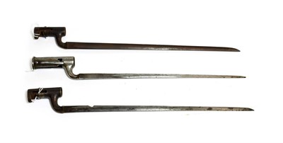 Lot 2202 - A Brown Bess New Land Pattern Socket Bayonet, the 41cm triangular section steel blade with...