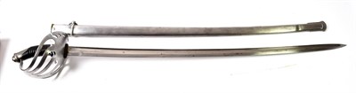 Lot 2217 - A Pre-First World War French Cavalry Trooper's Sword, the 90cm single edge fullered steel blade...