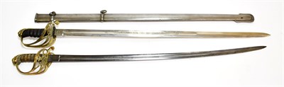 Lot 2241 - A Victorian 1827 Pattern Infantry Sword, the 82cm single edge fullered steel blade faintly...