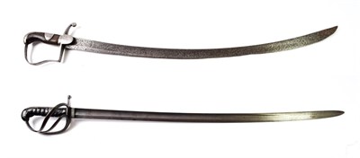 Lot 2250 - A Victorian 1821 Pattern Light Cavalry Sword, the 89cm single edge fullered steel blade double...