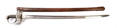 Lot 2253 - A Victorian Rifle Regiment Officer's Sword, the 82.5cm single edge fullered steel blade etched with