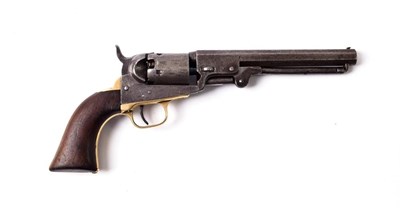 Lot 2323 - A Colt Model 1849 Five Shot Percussion Pocket Revolver, .31 calibre, the 15cm octagonal steel...