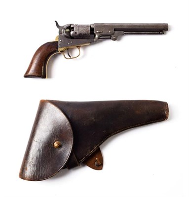 Lot 2339 - A Colt Model 1849 Five Shot Percussion Pocket Revolver, .31 calibre, the 15cm octagonal steel...