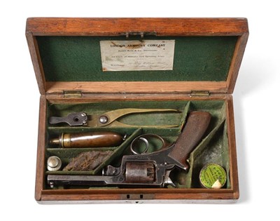 Lot 2345 - A Beaumont Adams 120 Bore Five Shot Double Action Percussion Revolver by the London Armoury...