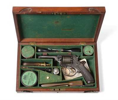 Lot 2347 - A Tranter's Patent Double Action Five Shot 120 Bore Percussion Revolver by Wm. & Jno. Rigby, 24...