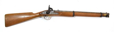 Lot 2351 - A Victorian Percussion Two Band Cavalry Carbine, the 53cm steel barrel with various inspection...
