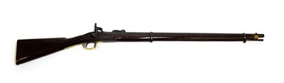 Lot 2371 - A Victorian Enfield Two Band 1858 Pattern Rifle/Musket, with later blued finish, the 80cm steel...