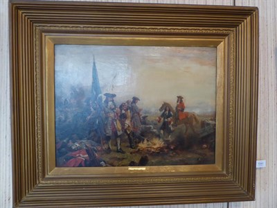 Lot 1041 - Robert Alexander Hillingford (1828-1904)  Raising the Standard Signed, oil on canvas, 44.5cm by...