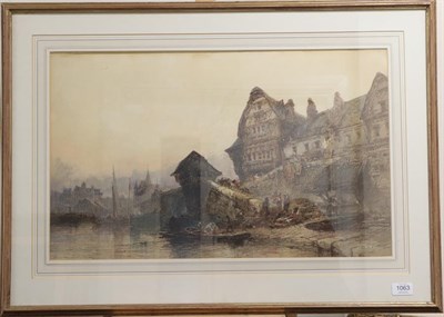 Lot 1063 - Paul Marny (1829-1914)  ''Montrechard''  Signed, watercolour, 42.5cm by 65cm   Provenance:...
