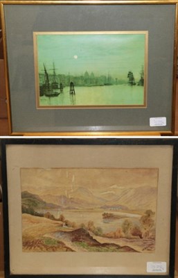 Lot 1078 - J Jerome Rilly Figures on a country lane Signed, watercolour, together with three further...