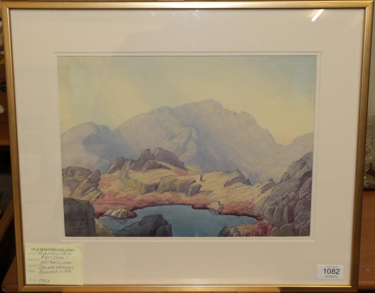 Lot 1082 - Delmar Harmood Banner (1896-1983) ''Fairfield from Rest Dodd'' Signed inscribed and dated 1967...