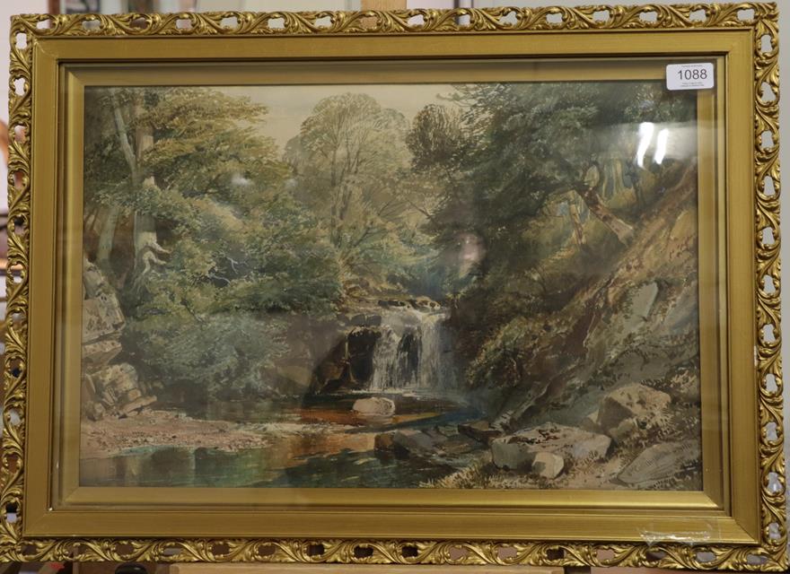 Lot 1088 - William Collingwood Smith RWS (1815-1887) ''Watersmeet, North Devon'' Signed, pencil and...